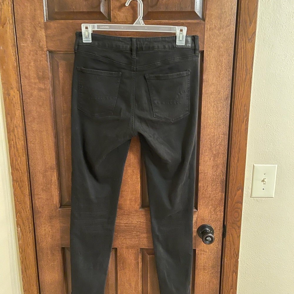 Black high rise American Eagle jeggings